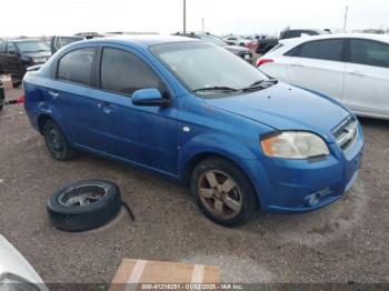  Salvage Chevrolet Aveo