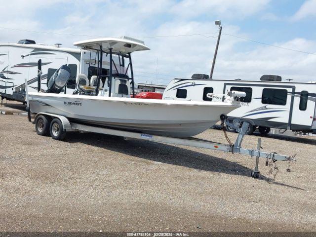  Salvage Blue Wave Boat