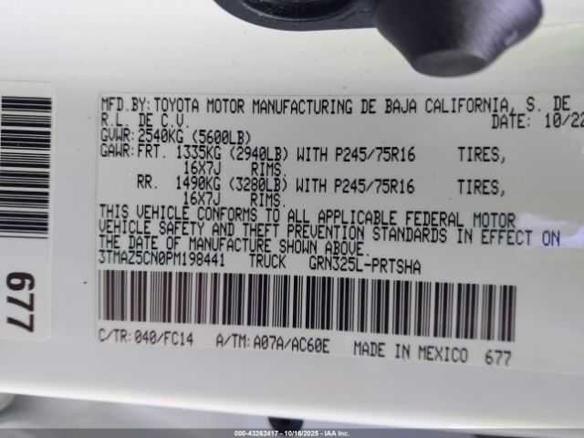 Toyota Tacoma Sr5 V6 Image 10