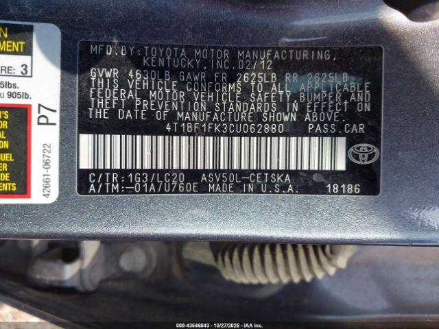 Toyota Camry Se Image 8