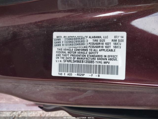 Honda Odyssey Image 5