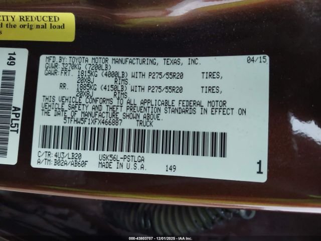 Toyota Tundra Limited 5.7l V8 Image 12