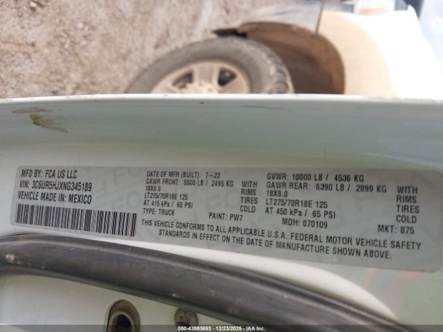 Ram 2500 Tradesman  4x4 8' Box Image 7