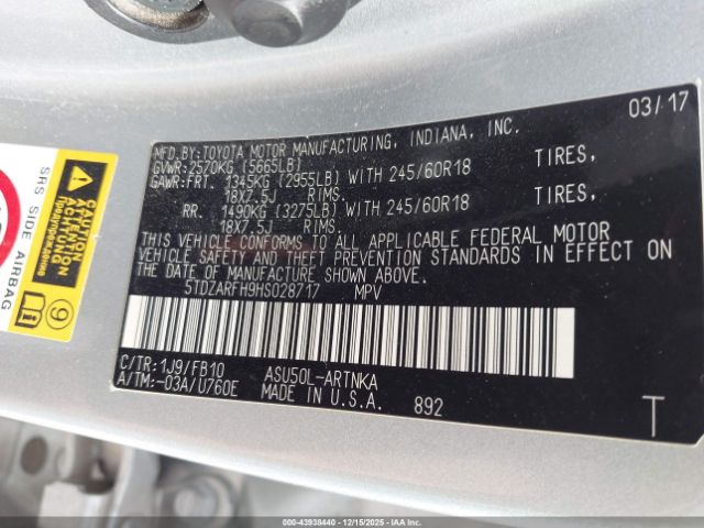 Toyota Highlander Le Image 15