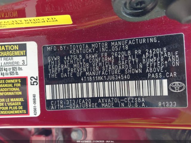 Toyota Camry Se Image 13