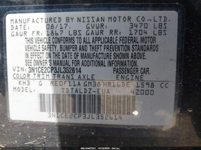 Nissan Versa Sv Image 6