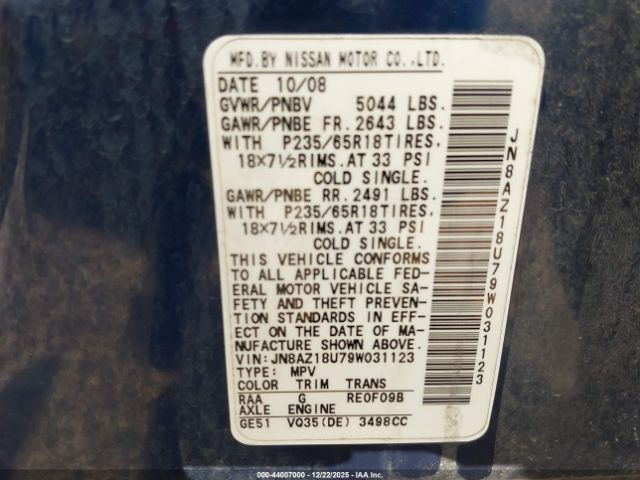 Nissan Murano Sl Image 10