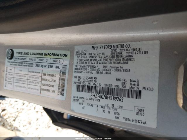 Ford Fusion S Image 8